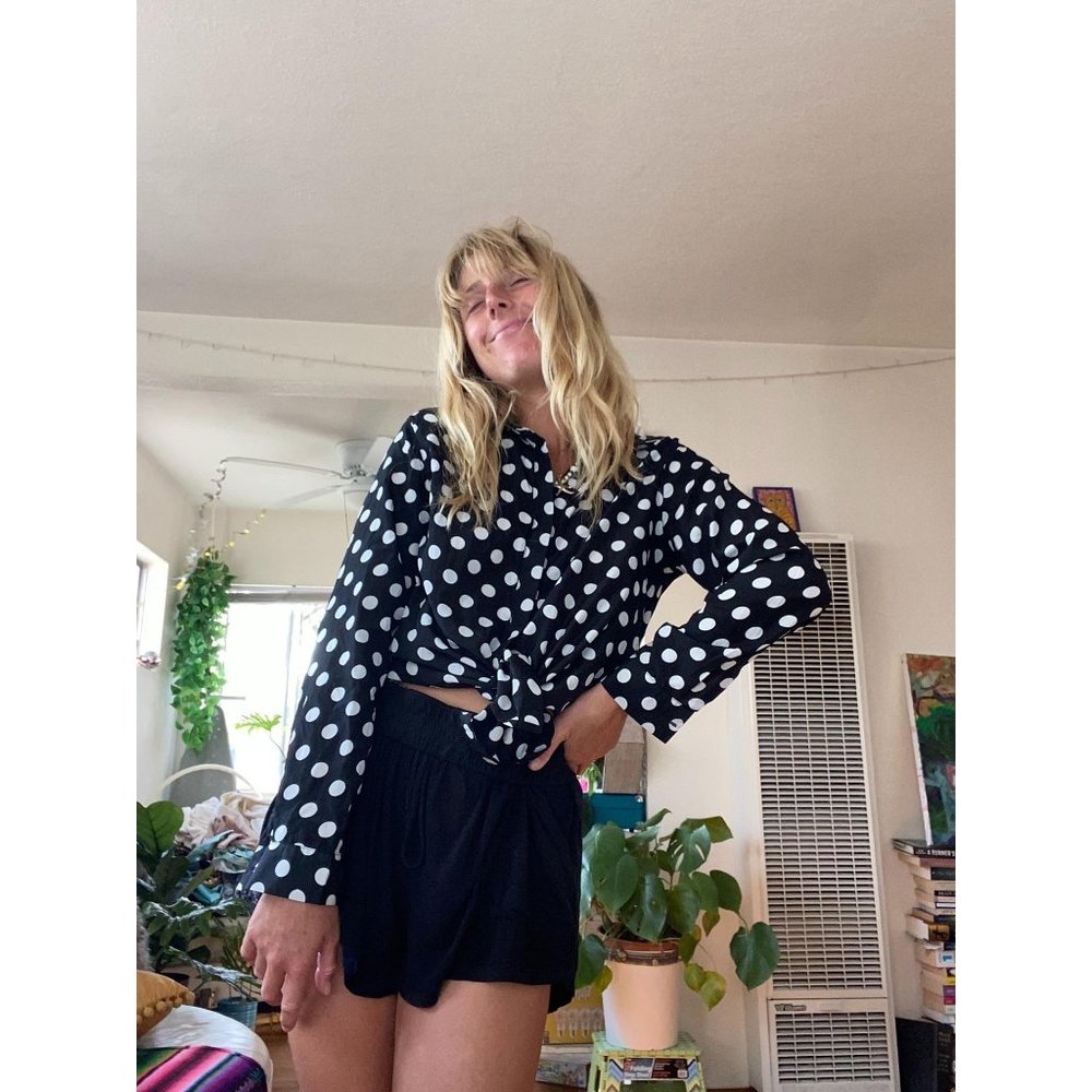 ASOS Polka Dot Button Down Shirt
